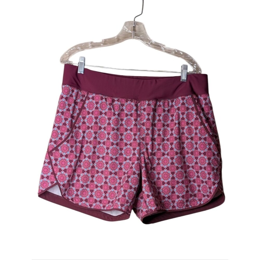 Lands' End Women's Quick Dry Swim Shorts with Panty geometric mandala size 14 - Picture 1 of 8